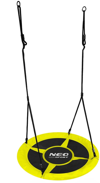 Huśtawka Neo-Sport Bocianie gniazdo Swingo 105 cm Żółta (5903890625313) - obraz 1