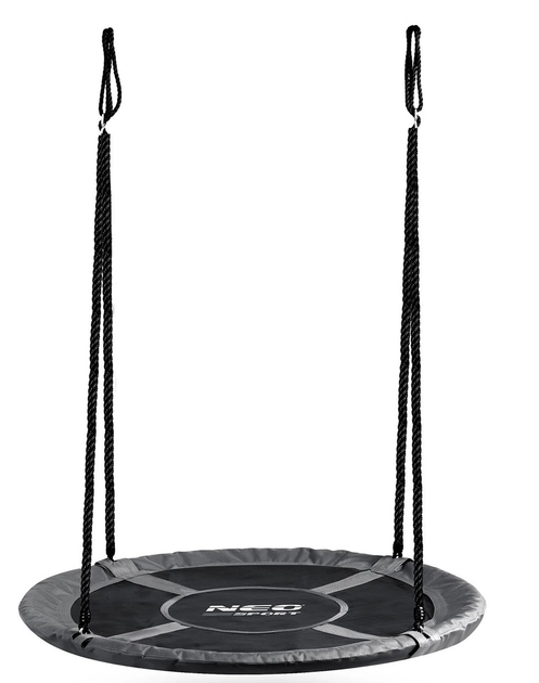 Huśtawka Neo-Sport Bocianie gniazdo Swingo 100 cm Szara (5903890627133) - obraz 2