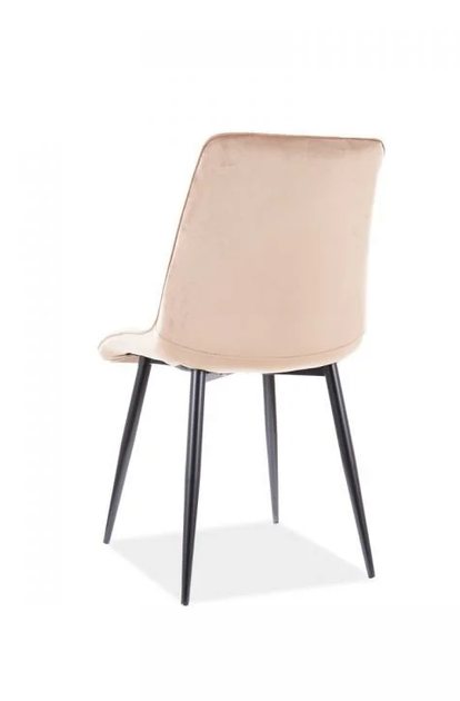 Стул мягкий со спинкой Velka Chic Bluvel 76 Velvet VBl76 пудра - Фото 2 Стул мягкий со спинкой Velka Chic Bluvel 76 Velvet VBl76 пудра - изображение 2