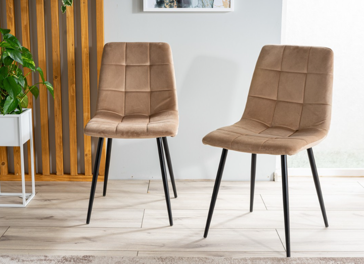 Стул мягкий со спинкой Velka Chic Bluvel 76 Velvet VBl76 пудра - Фото 5 Стул мягкий со спинкой Velka Chic Bluvel 76 Velvet VBl76 пудра - изображение 5