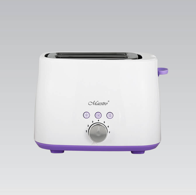 Тостер Maestro 850Вт (MR-707) белая - изображение 3