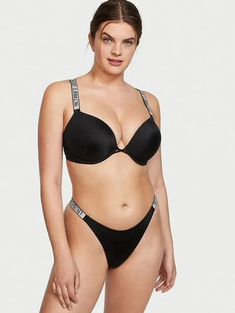 Купальник Victoria's Secret Bombshell Adds 2 cup push-up & Brazilian Bottom 32C-S Чорний (26427030-26281579) - Фото 1 Купальник Victoria's Secret Bombshell Adds 2 cup push-up & Brazilian Bottom 32C-S Чорний (26427030-26281579) - изображение 1