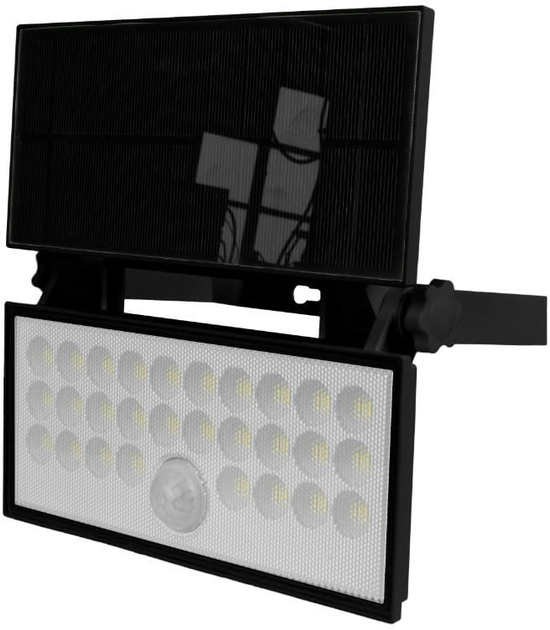 Lampa solarna z czujnikiem ruchu DPM SBT008 800 lm 4000 K Black (5906881221938) - obraz 3