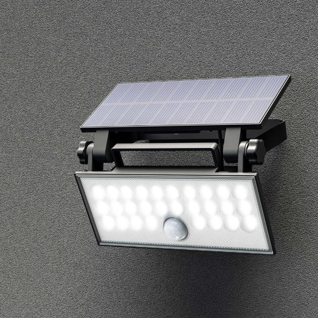 Lampa solarna z czujnikiem ruchu DPM SBT008 800 lm 4000 K Black (5906881221938) - obraz 18