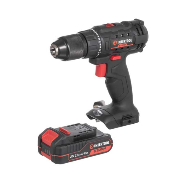 Шуруповерт аккумуляторный Intertool 20В x 2Ач Li-Ion Storm (WT-0350) - изображение 4