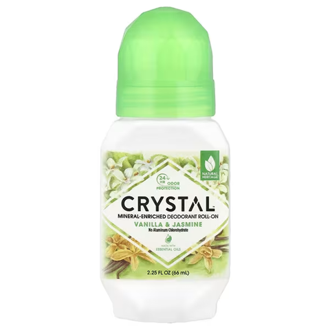 Натуральный шариковый дезодорант Ваниль и жасмин Crystal Mineral-Enriched Deodorant Roll-On Vanila & Jasmine, 66 мл - Фото 1 Натуральный шариковый дезодорант Ваниль и жасмин Crystal Mineral-Enriched Deodorant Roll-On Vanila & Jasmine, 66 мл - изображение 1
