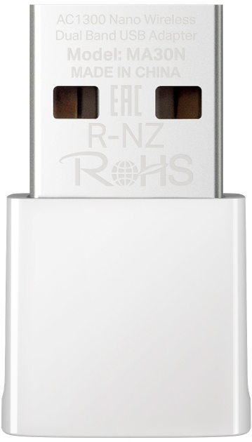 Wi-Fi адаптер Mercusys MA30N AC1300 Nano - зображення 1