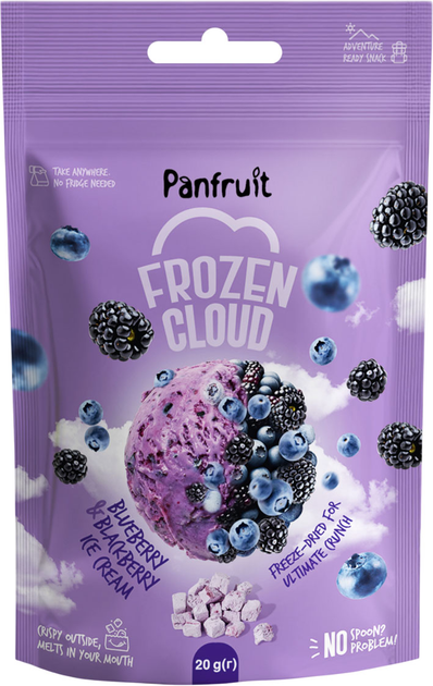 Морозиво сублімоване Panfruit Чорниця-Ожина 20 г (4820195681336) - зображення 1
