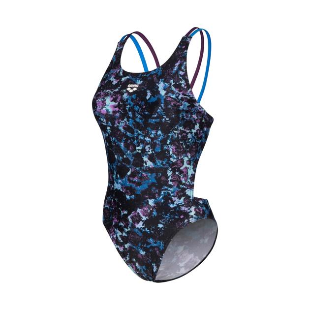Жіночий купальник Arena Rockin Swimsuit Swim Tech (008159-889) розмір 38 синій - изображение 3