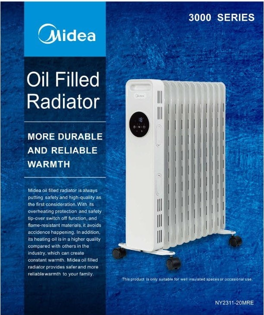 Grzejnik olejowy Midea M-NY2311-20MR - obraz 13