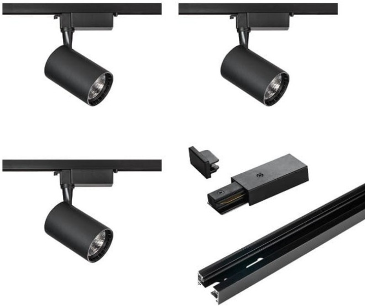 Zestaw oświetlenia szynowego X-Line STR-3X5B 3 x 5 W Black - obraz 1