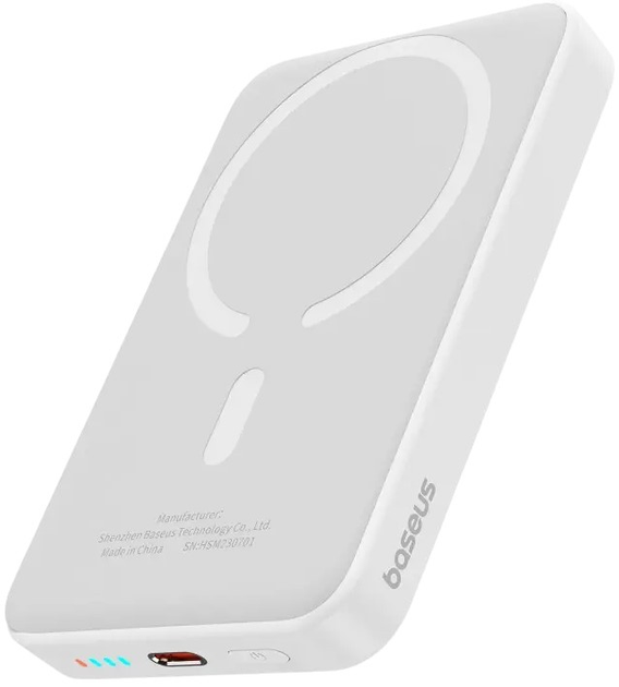 УМБ Baseus Magnetic Mini Air Wireless 10000mAh 20W White (P10059001223-00) - зображення 8