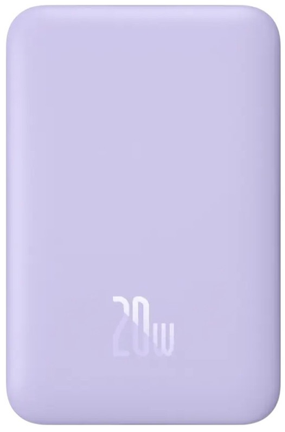 Powerbank Baseus Magnetic Mini Air Wireless 10000mAh 20W Purple (P10059001513-00) - obraz 1
