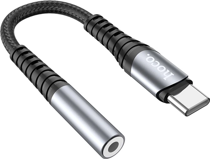Кабель-перехiдник Hoco LS33 Type-C Digital 3.5 Audio converter Metal Gray (6931474761163) - зображення 2