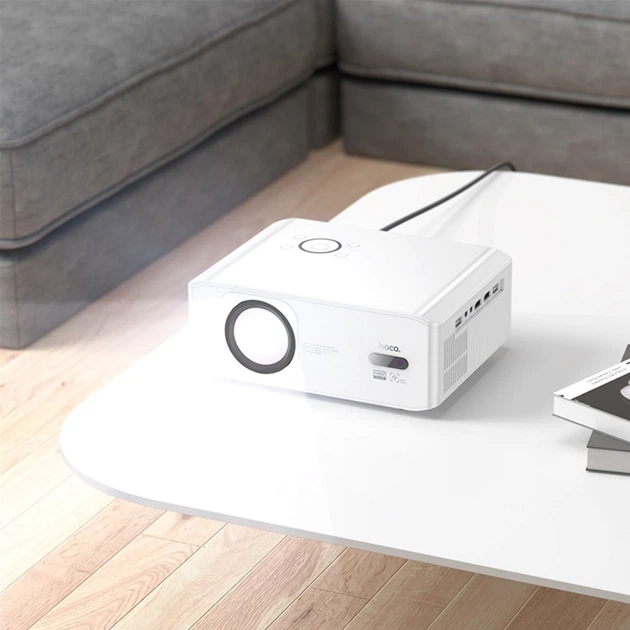 Проектор Hoco DT3 Smart electric focus projector (1080P Android version) (EU) White (6942007629669) - изображение 8