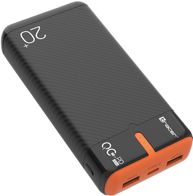 Powerbank Tracer EnerGen 20000mAh Black/Orange (TRABAT47516) - obraz 6