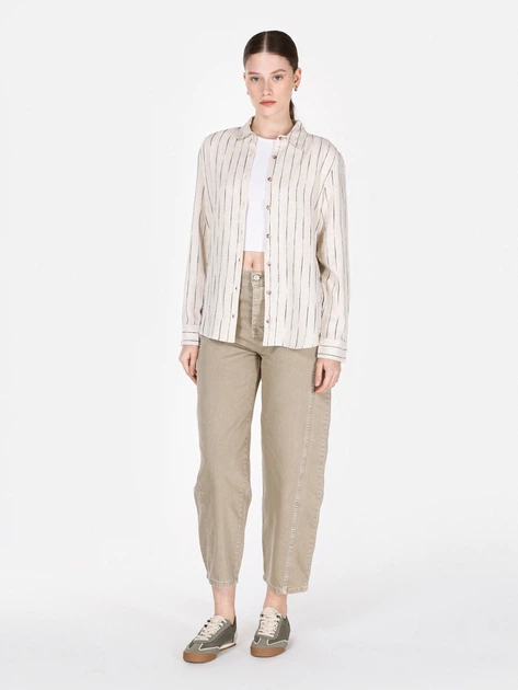 Рубашка женская Colin's CL1073306LBG S Light Beige (8684112598222) - Фото 3 Рубашка женская Colin's CL1073306LBG S Light Beige (8684112598222) - изображение 3