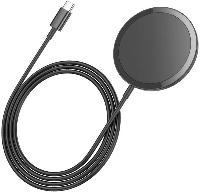 Беспроводное зарядное устройство Hoco CW52 Enjoy magnetic wireless fast charging Black (6942007611367) - изображение 2
