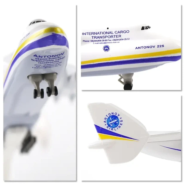 Модель самолета Антонов AN-225 Мрия Масштаб 1:400 Белый Коллекционная с подставкой - Фото 4 Модель самолета Антонов AN-225 Мрия Масштаб 1:400 Белый Коллекционная с подставкой - изображение 4