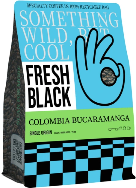 Купить Кофе в зернах Fresh Black Colombia 200 г (4820290760615