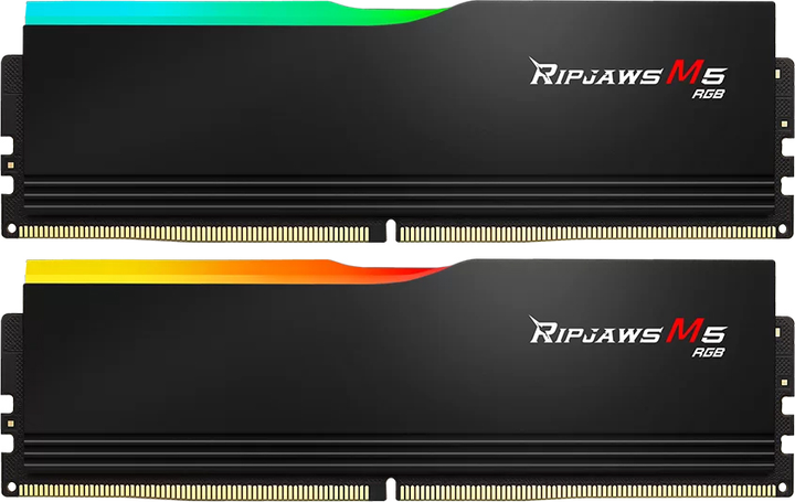 Pamięć RAM G.Skill DDR5-6000 32768MB PC5-48000 (Kit of 2x16384) Ripjaws M5 RGB Black (F5-6000J3636F16GX2-RM5RK) - obraz 1