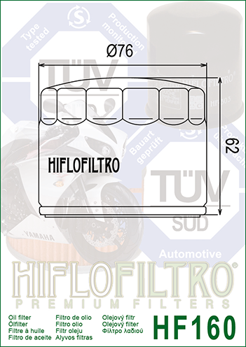 Фильтр масляный HIFLO FILTRO (HF160) - изображение 2