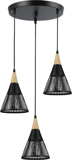Підвісна люстра DPM SL-0025 3 x E27 Black (5906881231708) - зображення 1