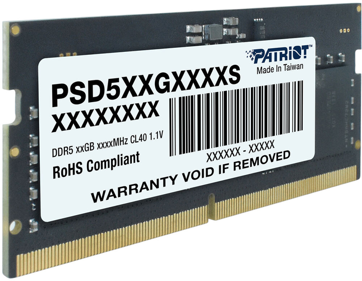 RAM Patriot SO-DIMM DDR5-5600 16384MB PC5-44800 (7D5956CC80K00200PT) - obraz 2