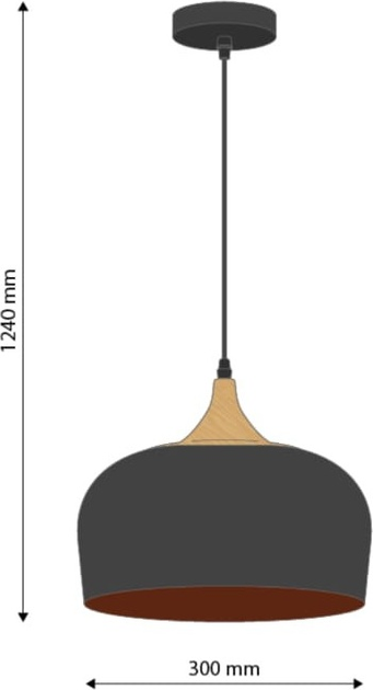 Підвісна люстра DPM SL-0098 E27 Black/Gold (5906881231326) - зображення 3