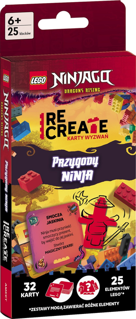 Ігровий набір Ameet Lego Recreate Картки викликів Пригоди ніндзя ACP-6701 (9788325346249) - зображення 1