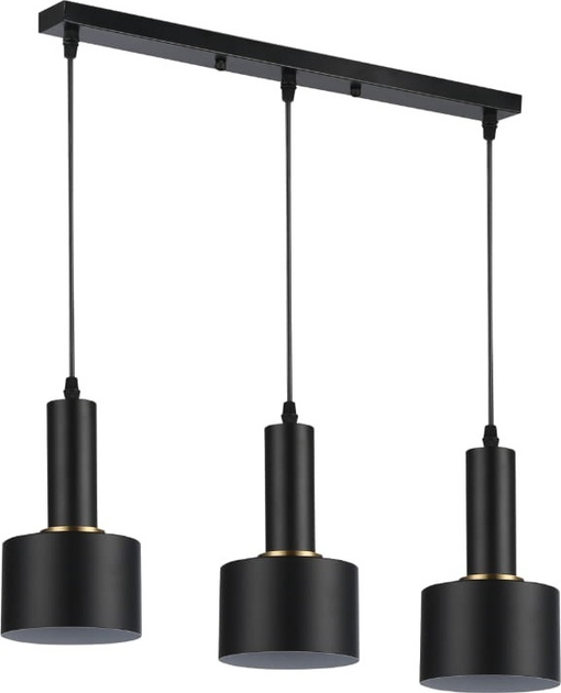 Żyrandol wiszący DPM SL-0119 3 x E27 Black (5906881231425) - obraz 1