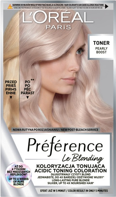 Farba do włosów L'Oreal Paris Preference Le Blonding 02 Pearly Boost 174 ml (3600524128913) - obraz 1