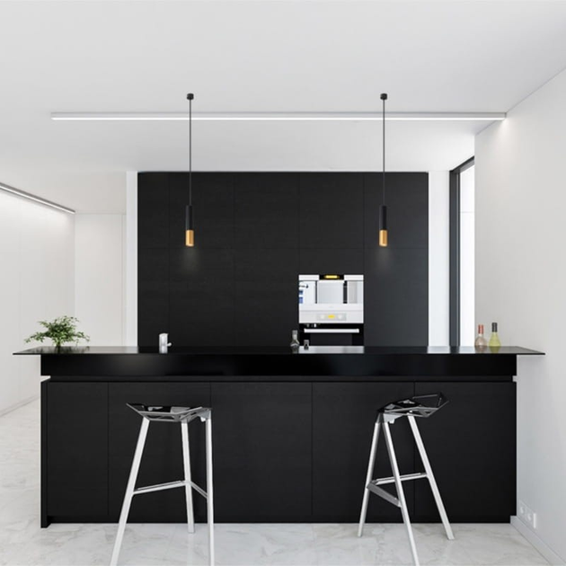 Żyrandol wiszący DPM SL-0139 GU10 Black/Gold (5906881231074) - obraz 4