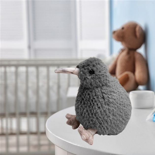 Maskotka-przytulanka Lean Toys Ptak Kiwi Szary 17 cm 13839 (5905991033301) - obraz 2