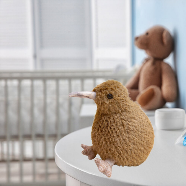 Maskotka-przytulanka Lean Toys Ptak Kiwi Jasnobrązowy 21 cm 13846 (5905991033370) - obraz 3