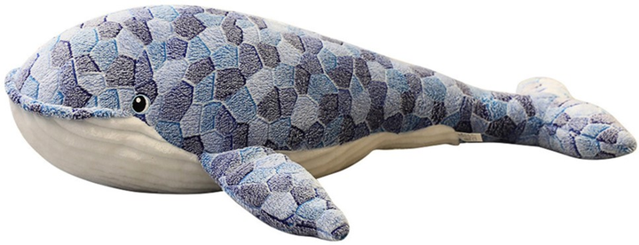 Maskotka Lean Toys Wieloryb Szary 90 cm 16394 (5905679079041) - obraz 1