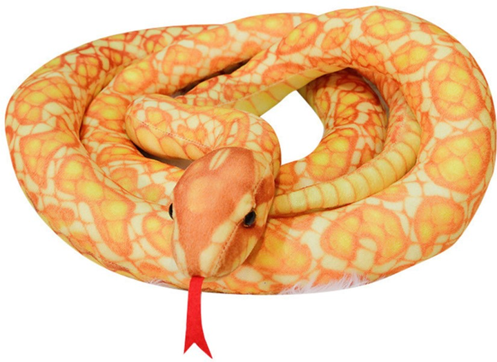 Maskotka Lean Toys Wąż Złoty 300 cm 16452 (5905679079621) - obraz 1