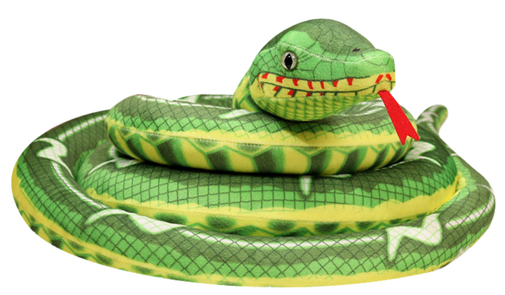 Maskotka Lean Toys Wąż Zielony 400 cm 16458 (5905679079683) - obraz 1