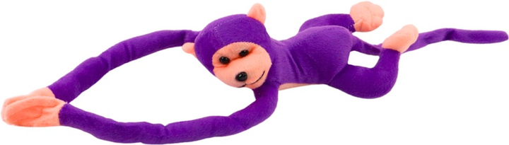 М'яка іграшка Lean Toys Мавпа зі звуком Фіолетова 60 см 16809 (5905884451267) - зображення 3