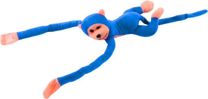 М'яка іграшка Lean Toys Мавпа зі звуком Блакитна 80 см 16815 (5905884451328) - зображення 2
