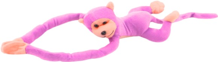 М'яка іграшка Lean Toys Мавпа зі звуком Рожева 80 см 16816 (5905884451335) - зображення 2