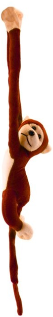 М'яка іграшка Lean Toys Мавпа зі звуком Темно-коричнева 80 см 16824 (5905884451410) - зображення 1