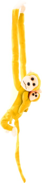 М'яка іграшка Lean Toys Мавпа з дитинчам Жовта 70 см 16831 (5905884451489) - зображення 1