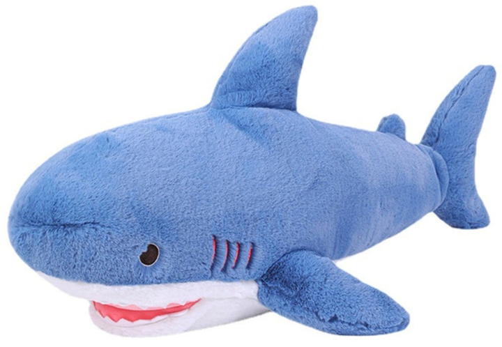 Maskotka-przytulanka Lean Toys Rekin Niebieski 56 cm 22155 (5905991045113) - obraz 1