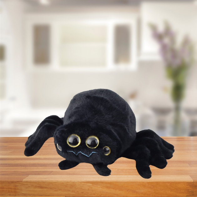 Maskotka-przytulanka Lean Toys Pająk Czarny 30 cm 22455 (5905991048114) - obraz 2