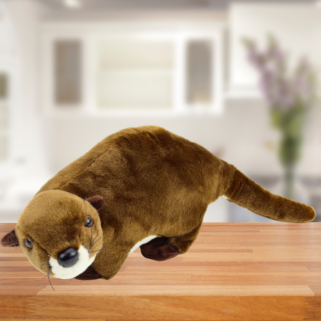 Maskotka-przytulanka Lean Toys Wydra Brązowa 37 cm 22551 (5905991049067) - obraz 2