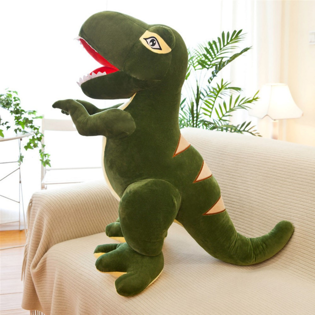 Maskotka-przytulanka Lean Toys Tyranozaur Zielony 35 cm 22114 (5905991044703) - obraz 2