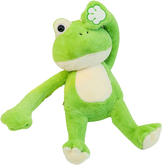 М'яка іграшка Lean Toys Жабка з магнітами в лапках Зелена 23 см 22119 (5905991044758) - зображення 1
