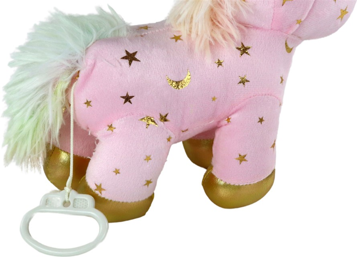 Maskotka muzyczna Lean Toys Jednorożec Różowy w Gwiazdki 17692 (5905991005421) - obraz 3