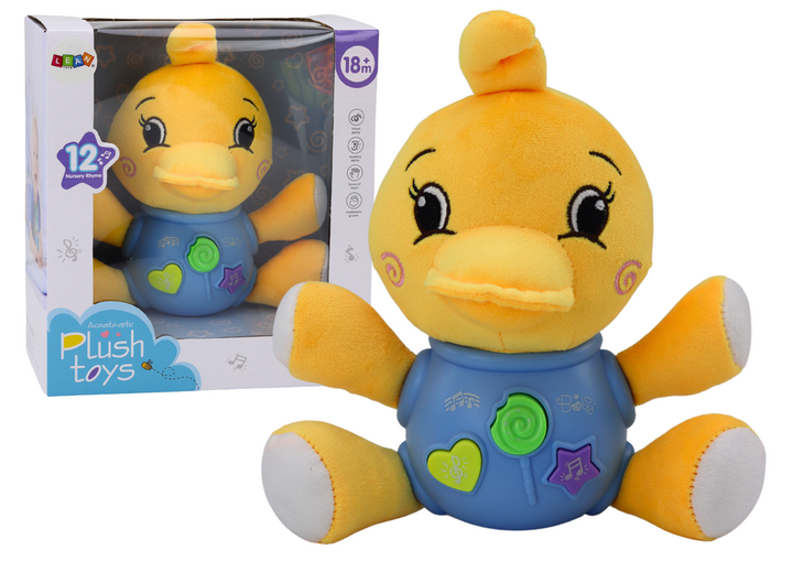 Інтерактивна іграшка Lean Toys Качка Жовта 19 см 17536 (5905991003854) - зображення 3